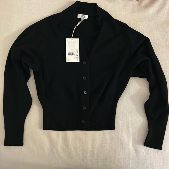 COS Sweaters - COS Black Cardigan